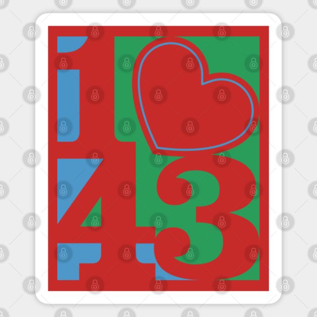 143: I Love You - 143 - Magnet | TeePublic